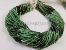 Emerald Shaded Micro Cut Beads